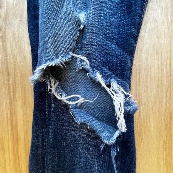 ABERCROMBIE & FITCH SKINNY LOW RISE Women’s Embellished Jeans sz W24 / 00 - Picture 3 of 13